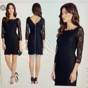 Diane Von Furstenberg Zarita Lace Dress. Size 6